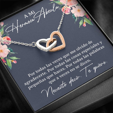 Hermosa Abuela Interlocking Hearts Necklace - Love You This Much